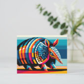 Armadillo Postcard Postkarte (Stehend Vorderseite)