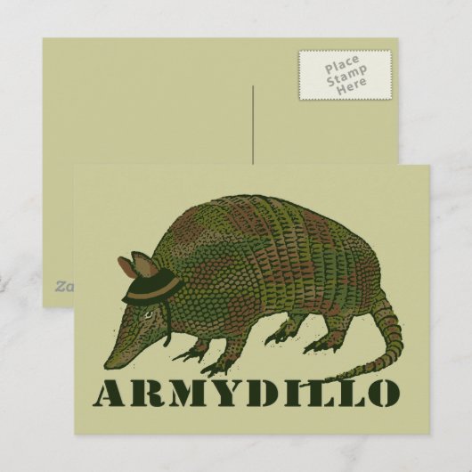 Armadillo-Posten Postkarte (Vorne/Hinten)