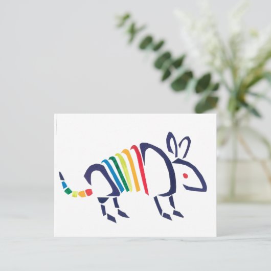Armadillo Postkarte (Stehend Vorderseite)