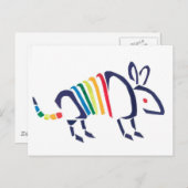 Armadillo Postkarte (Vorne/Hinten)
