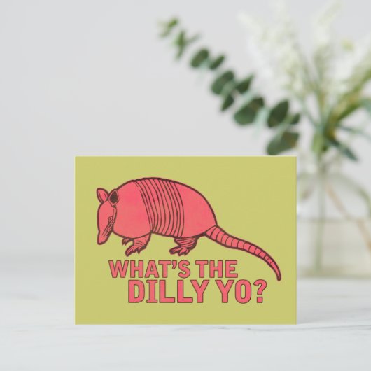 Armadillo Postkarte (Stehend Vorderseite)