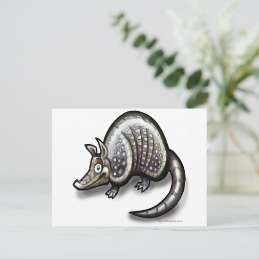 Armadillo Postkarte (Stehend Vorderseite)