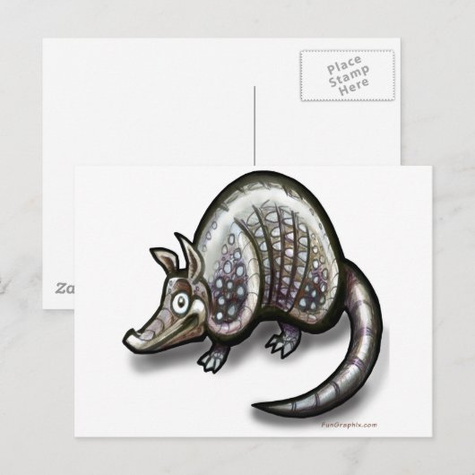 Armadillo Postkarte (Vorne/Hinten)