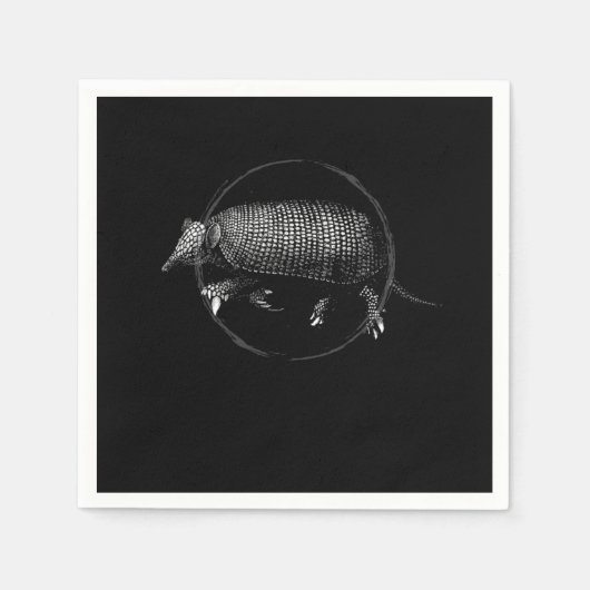 Armadillo Retro Serviette (Vorderseite)
