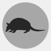 Armadillo Runder Aufkleber (Vorderseite)