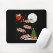 Armadillo Santa Sleigh Flying Funny Magical Christ Mousepad (Mit Mouse)