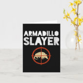 Armadillo Slayer Armadillo Hunter Gift Karte (Gelbe Blume)
