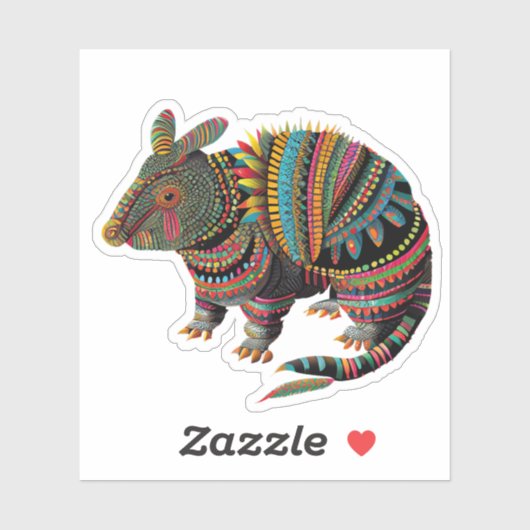 Armadillo Spirit Animal Sticker (Blatt)
