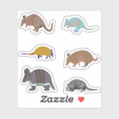 Armadillo Stickers Aufkleber (Blatt)