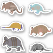 Armadillo Stickers Aufkleber (Vorderseite)