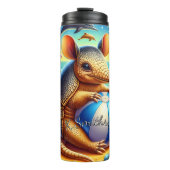 Armadillo Summer Beach Fun Thermosbecher (Vorderseite)