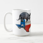 Armadillo Texas State Flag Map Kaffeetasse (Links)
