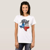 Armadillo Texas State Flag Map T-Shirt (Vorne ganz)
