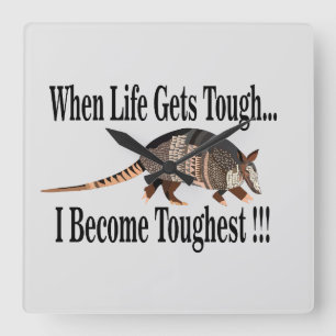 Armadillo Tier Inspirierend Quadratische Wanduhr