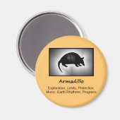 Armadillo Totem Animal Spirit Magnet (Vorderseite/Rückseite)