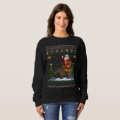 Armadillo Ugly Xmas Gift Santa Riding Armadillo Ch Sweatshirt (Vorne ganz)