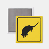 Armadillo Warning Magnet (Vorderseite/Rückseite)