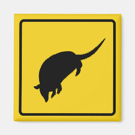 Armadillo Warning Magnet