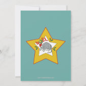 Armadillo Weihnachtsfest Party (Vintag grün) Einladung (Rückseite)