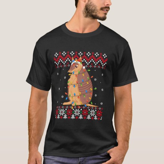 Armadillo Weihnachtsmannmütze Männer Frauen Kinder T-Shirt (Vorderseite)