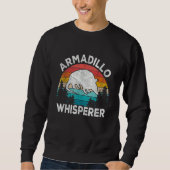 Armadillo Whisperer Armadillo   Armadillo Retro Sweatshirt (Vorderseite)