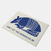 Armadillo Willkommenmatte Personalisiert Fußmatte (Schrägansicht)