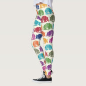 Armadillos Gemusterte Creme Elfenbein Leggings (Links)