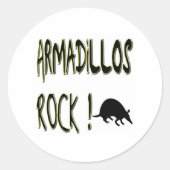 Armadillos Rock! Aufkleber (Vorderseite)