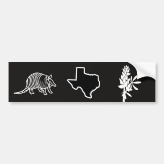 Armadillos und Bluebonnet Texas Autoaufkleber
