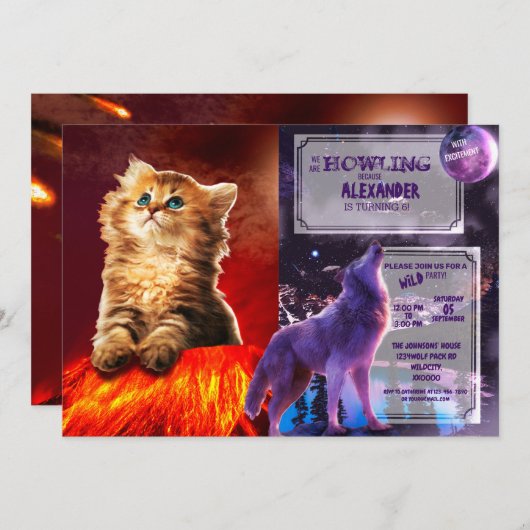 Armageddon Einladung (Vorne/Hinten)