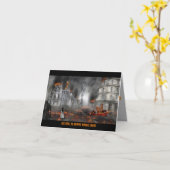 Armageddon Halloween Grußkarte Karte (Gelbe Blume)