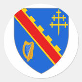 Armagh Arms, Irland Runder Aufkleber (Vorderseite)