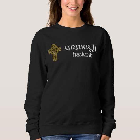Armagh Celtic Cross Northern Ireland Souvenir Sweatshirt (Vorderseite)