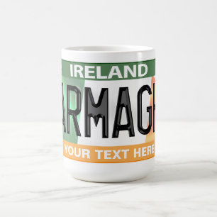 Armagh Ireland Custom License Plate Kaffeetasse