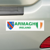 Armagh Ireland Wappen und Irish Flag Autoaufkleber (Auf Auto)