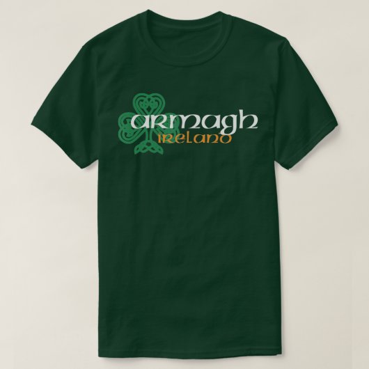 ARMAGH Irish American Celtic Kleeblatt T-Shirt (Design vorne)