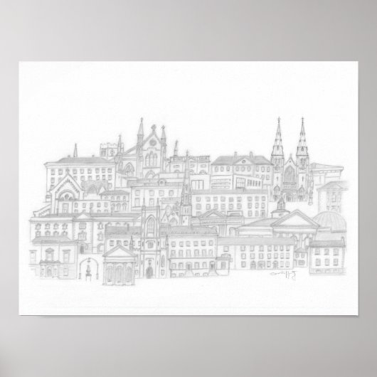 Armagh Stadtansicht Poster (Vorne)