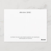 ARMANA MEN #1 POSTKARTE (Rückseite)