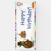 Armand, armadillo ringmaster banner (Vertikal)