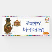 Armand, armadillo ringmaster banner (Horizontal)