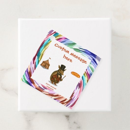 Armand, armadillo ringmaster geschenkanhänger (Beispiel)