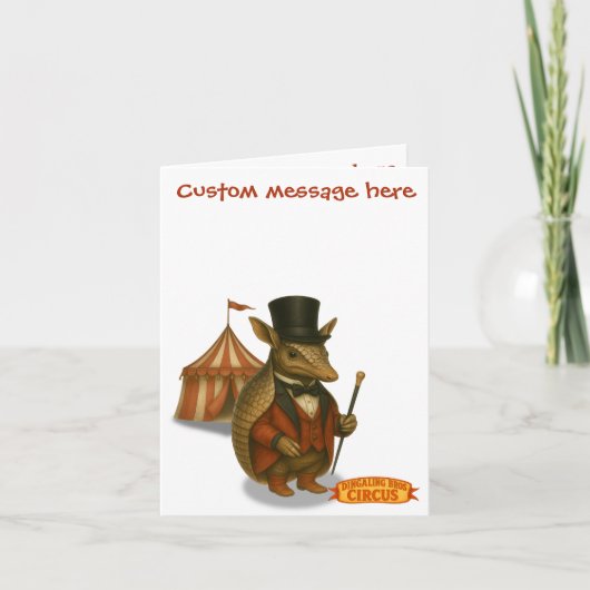 Armand, armadillo ringmaster karte (Vorderseite)