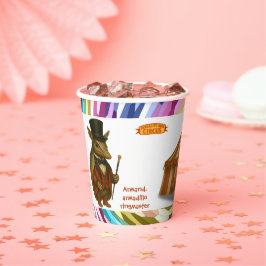 Armand, armadillo ringmaster pappbecher