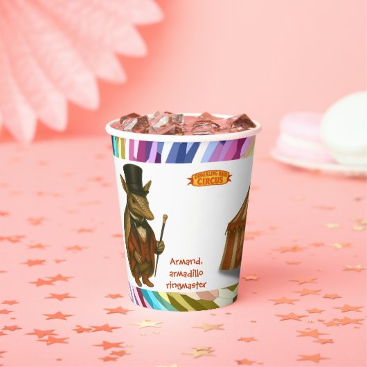 Armand, armadillo ringmaster pappbecher (Insitu)