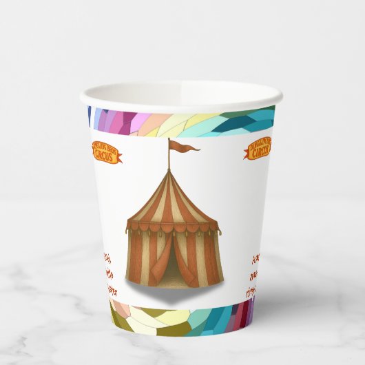 Armand, armadillo ringmaster pappbecher (Links)