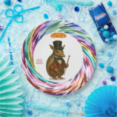 Armand, armadillo ringmaster pappteller (Party)