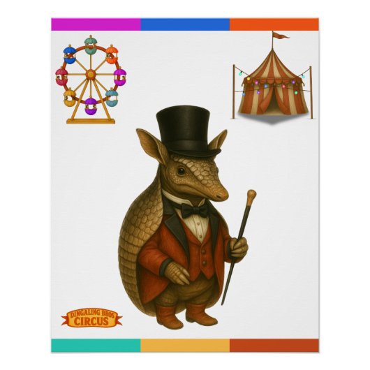 Armand, armadillo ringmaster poster (Vorderseite)