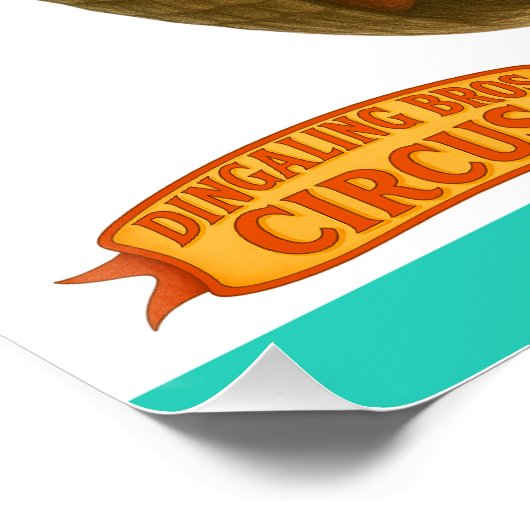 Armand, armadillo ringmaster poster (Ecke)