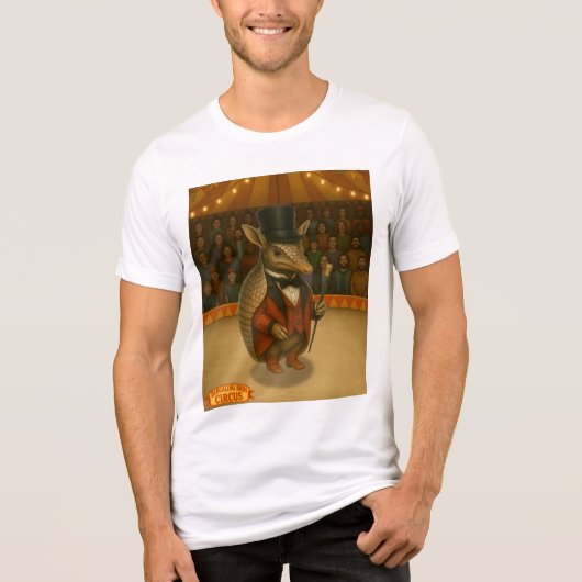 Armand, armadillo ringmaster Tri-Blend shirt (Vorderseite)