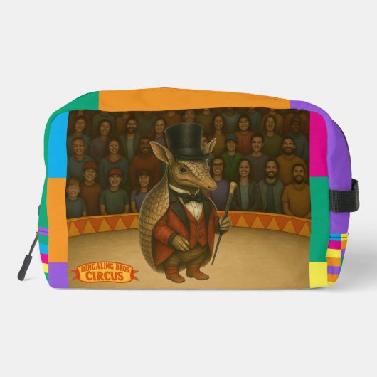 Armand, armadillo ringmaster waschbeutel (Rückseite)